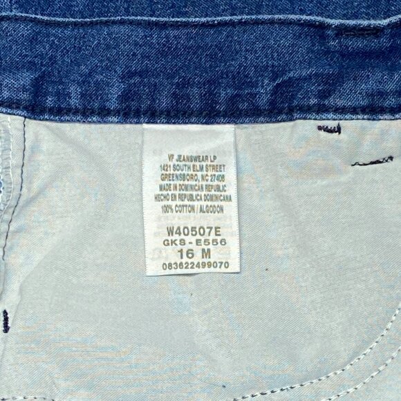 Riders Casuals by Lee A Line Back Slit Denim Jeans Maxi Skirt Medium Wash 16 - Picture 11 of 12